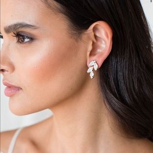 Handmade Cluster Leaf Earring (David’s Bridal)